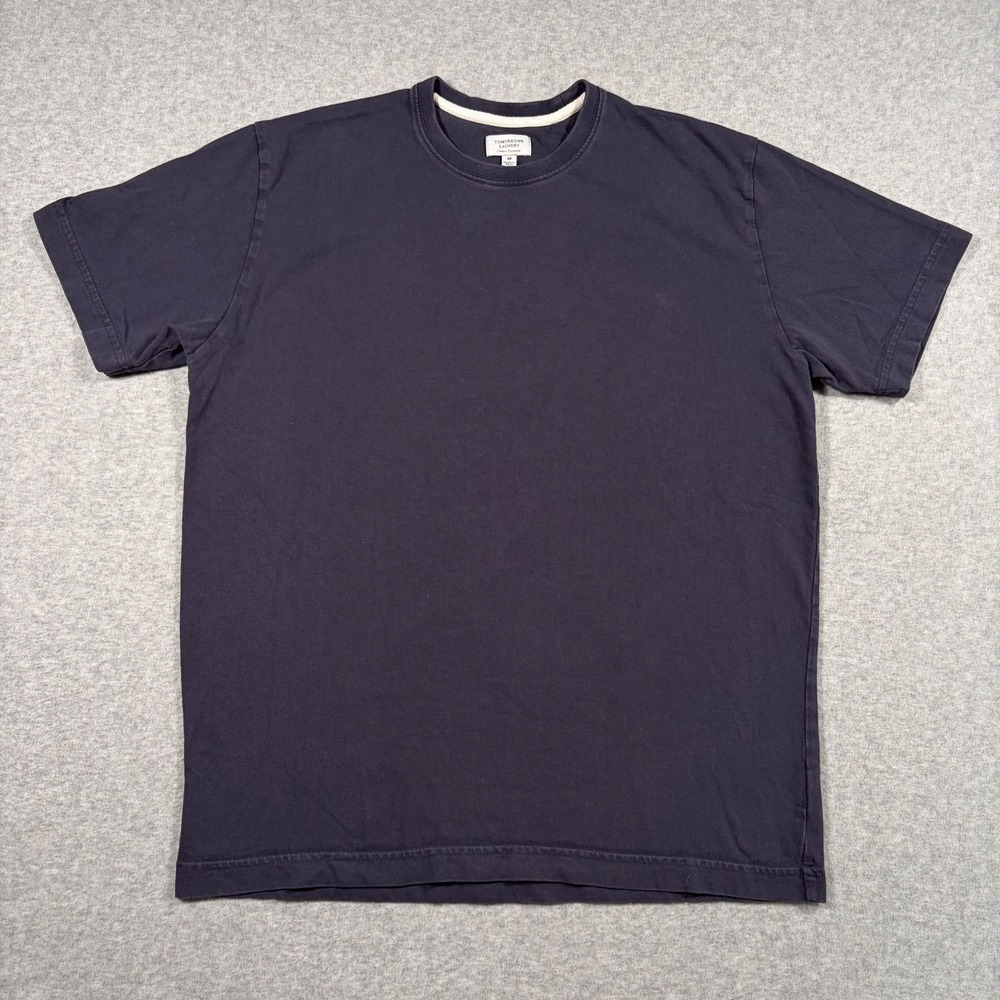 Tomorrows Laundry T-Shirt Mens Medium Navy Blue Short Sleeve Classic Essential